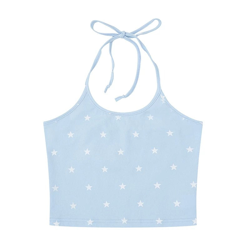 Pastel Tie-Dye Stripe Long Sleeve Top & Layering Cami