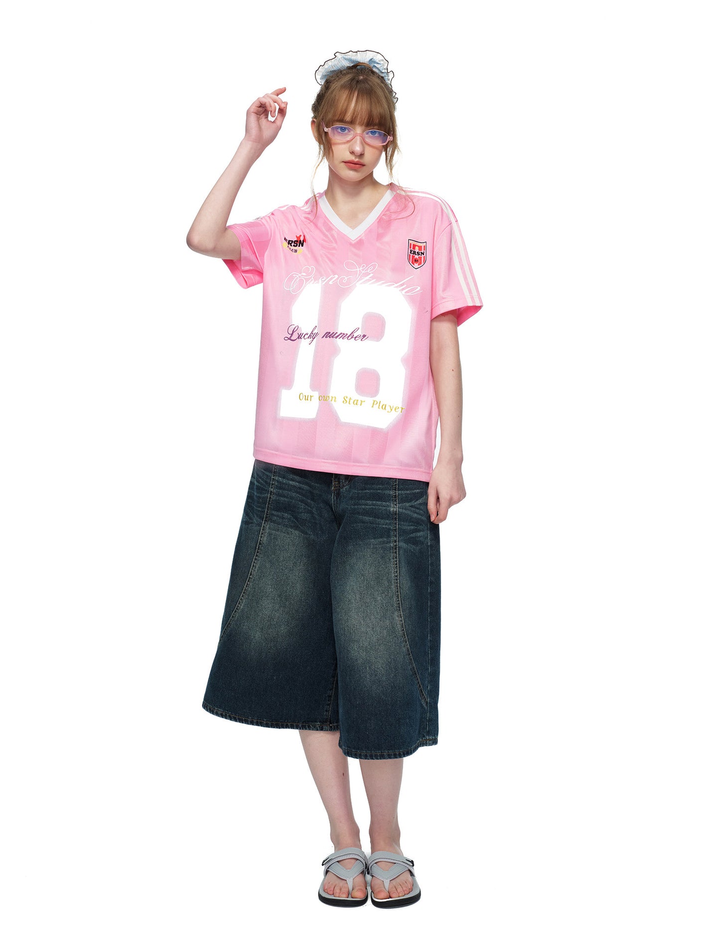 Lucky 18 Oversized Football Jersey