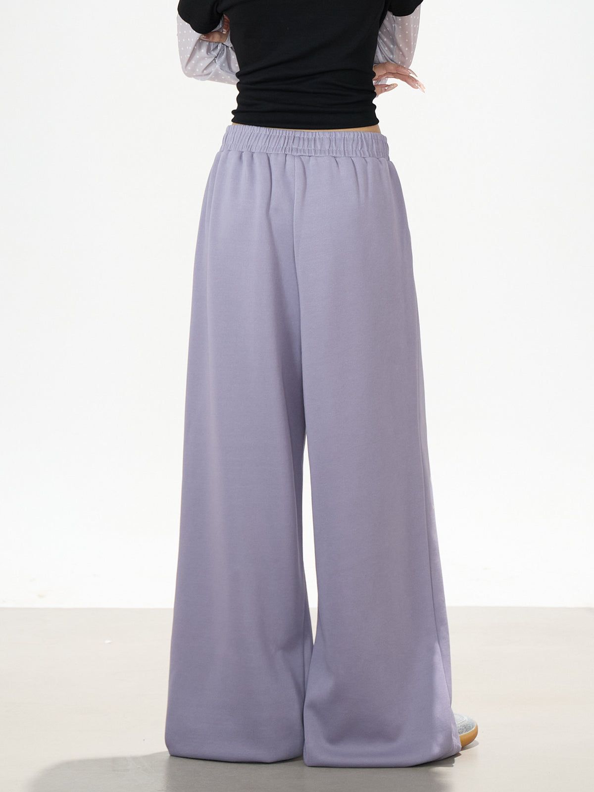 Heart Graffiti Wide-Leg Sweatpants