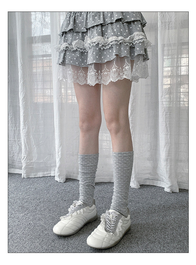 Polka Dot & Stripe Knee-High Socks