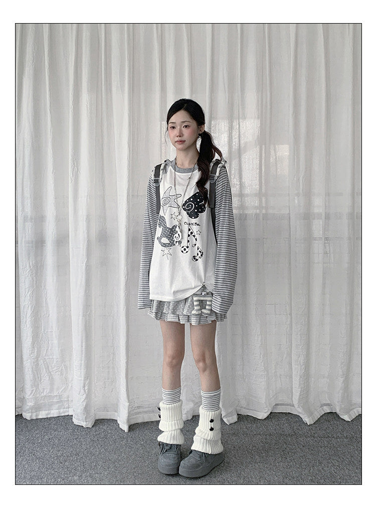Rocking Horse Music Graphic Raglan Long Sleeve Top
