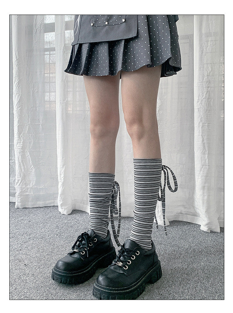 Star & Stripe Tie Slouch Leg Warmers