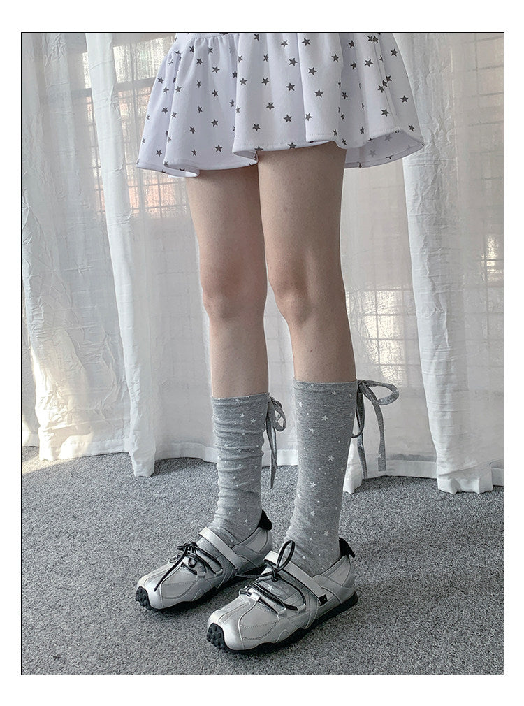 Star & Stripe Tie Slouch Leg Warmers