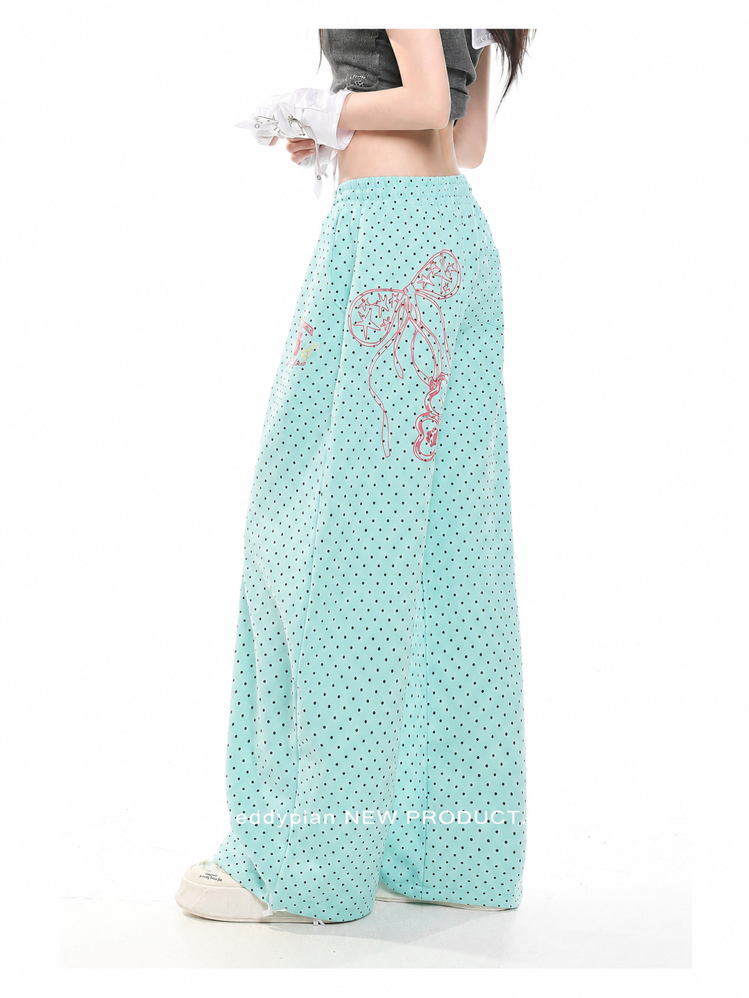 Sweet Dot Wide-Leg Pants