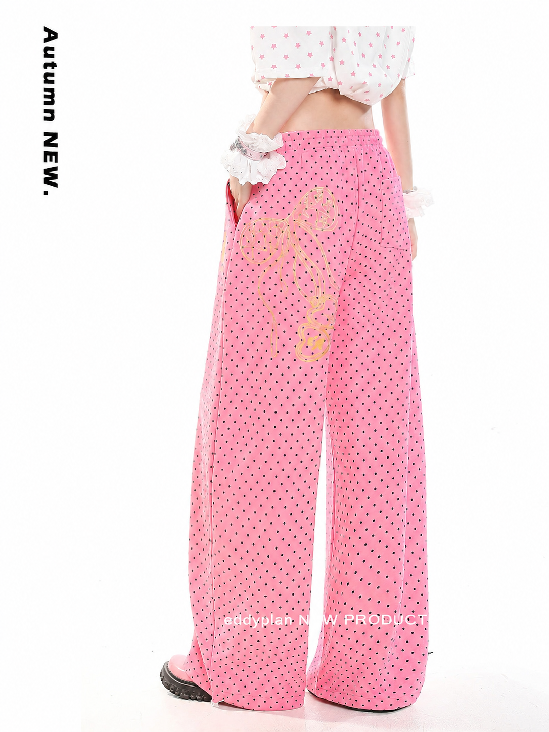Sweet Dot Wide-Leg Pants