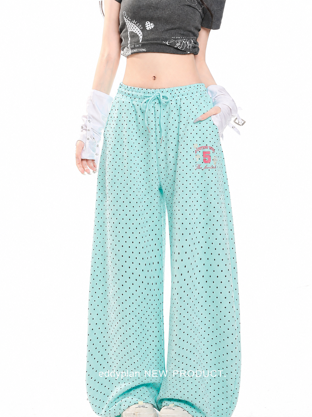 Sweet Dot Wide-Leg Pants