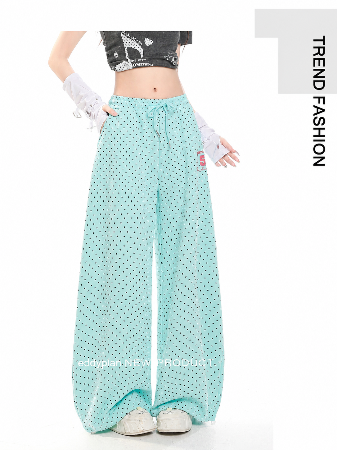 Sweet Dot Wide-Leg Pants