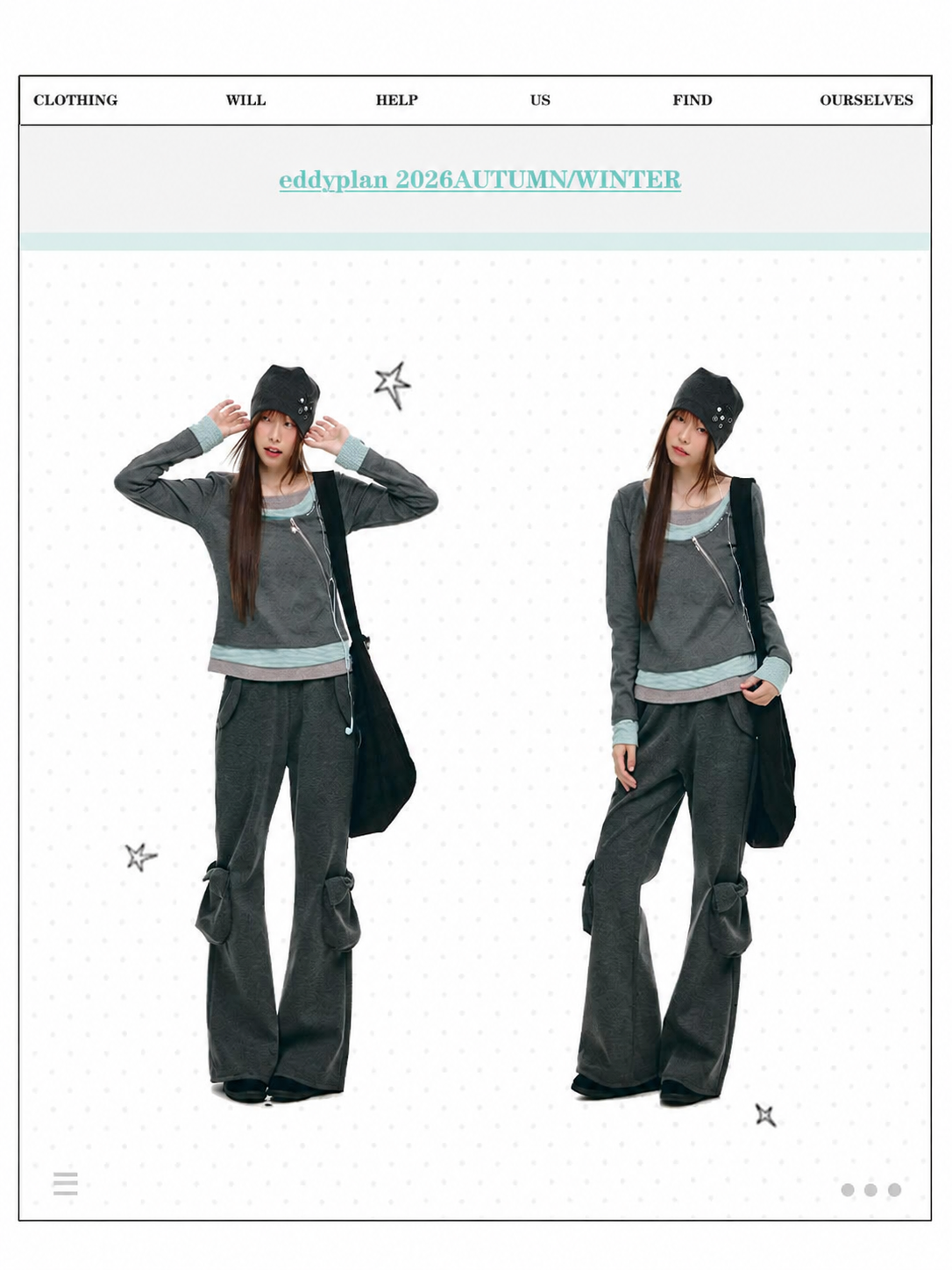 Bow-Pocket Flared Wide-Leg Pants