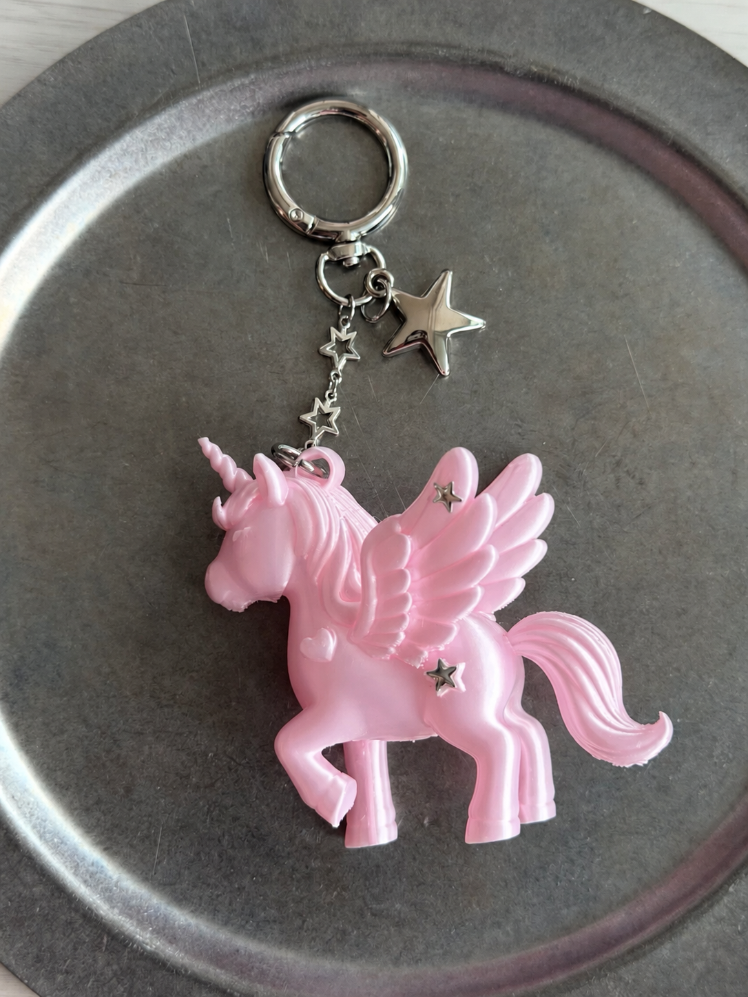 Starry Winged Unicorn Necklace & Bag Charm