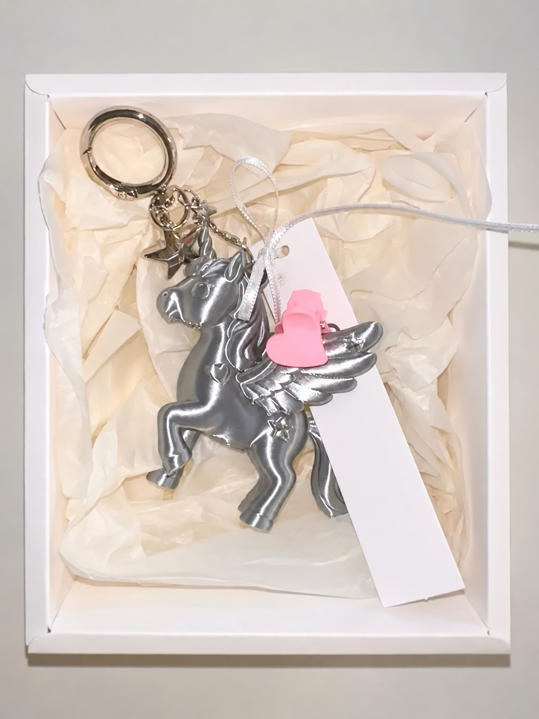 Starry Winged Unicorn Necklace & Bag Charm