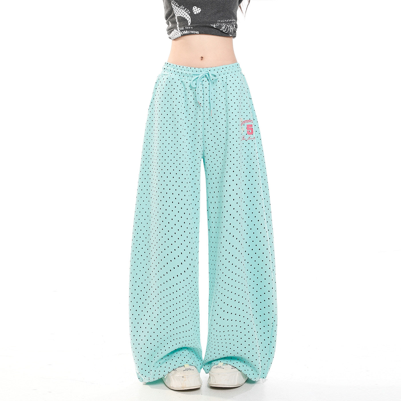 Sweet Dot Wide-Leg Pants