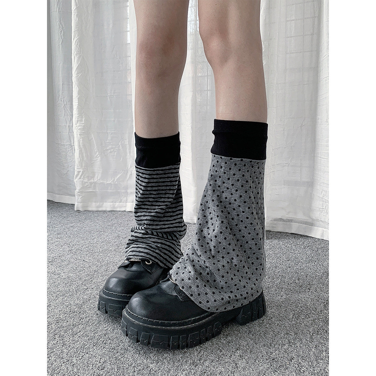 Mix & Match Patterned Slouch Leg Warmers