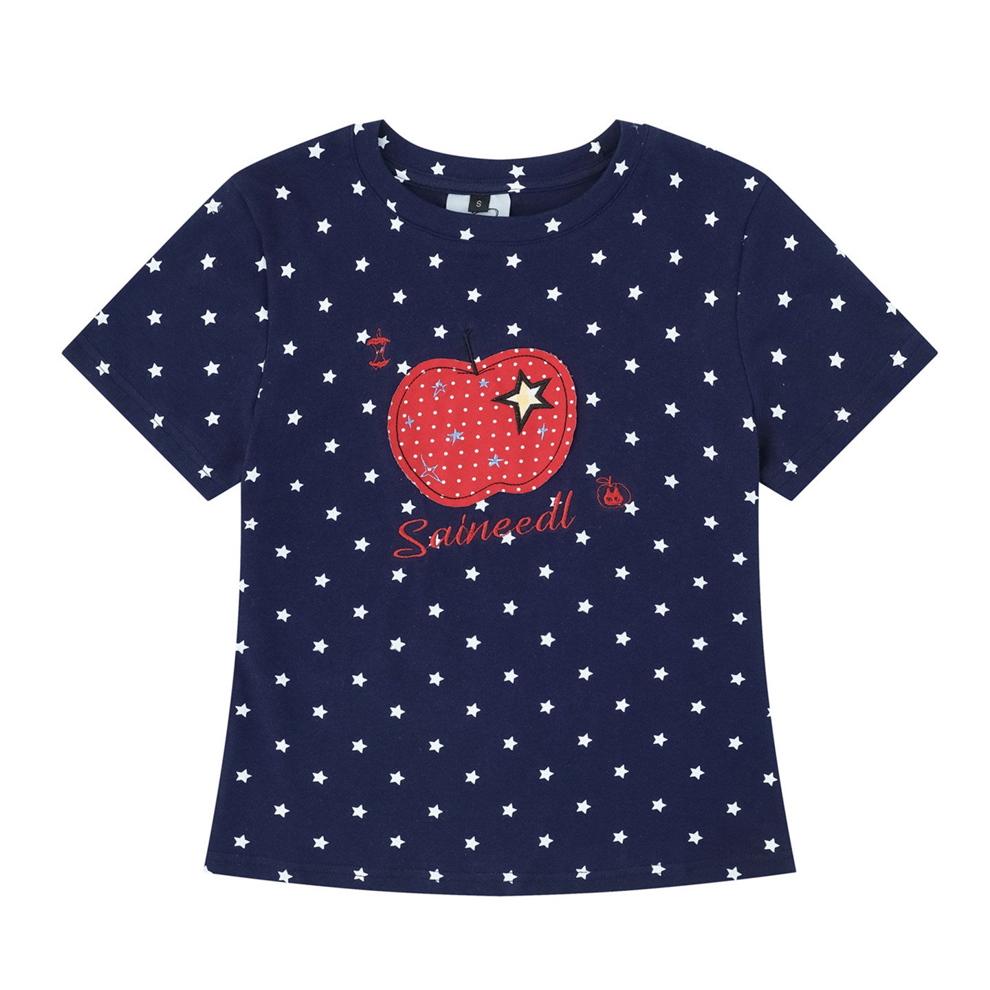 Apple Star Graphic Baby Tee