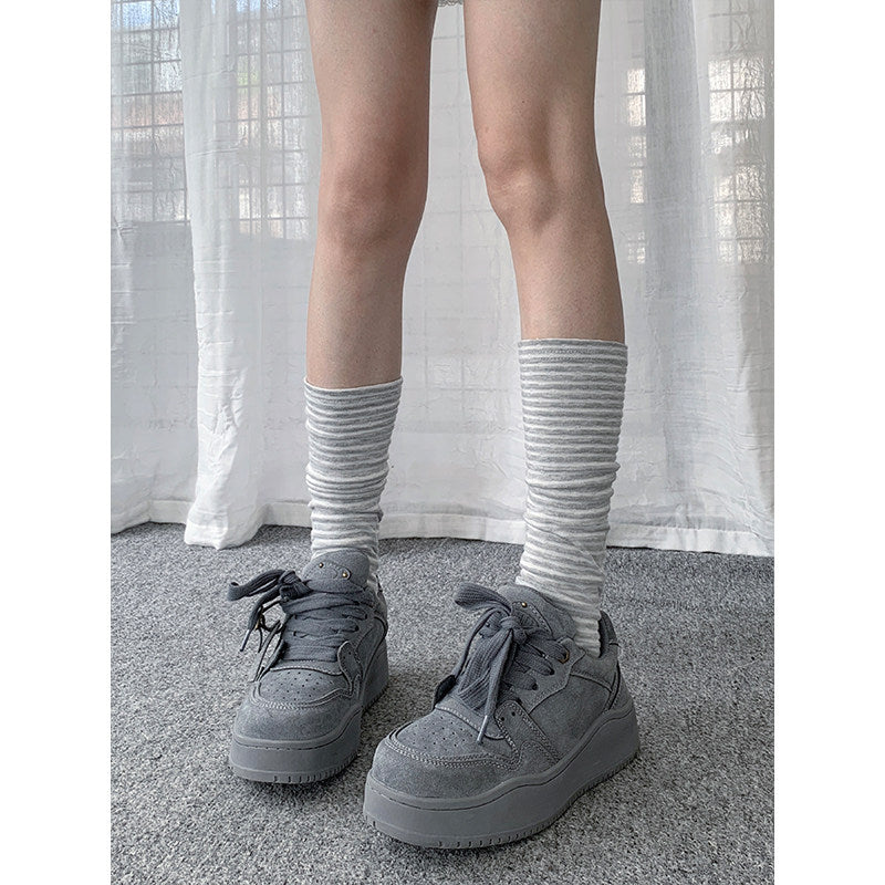 Star Stripe Patchwork Leg Warmers