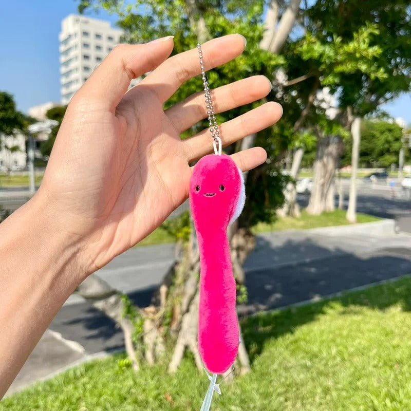 Cute Tooth Plush Bag Charm Keychain