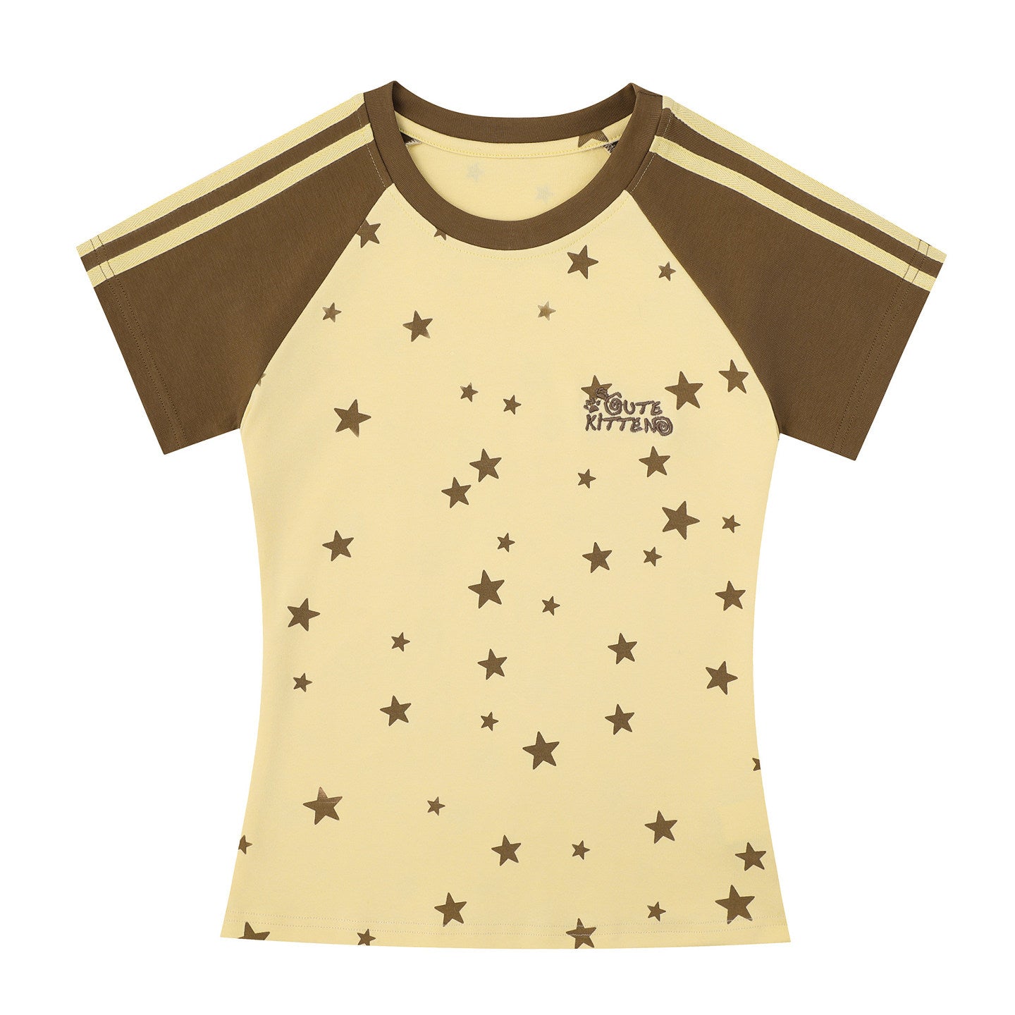 Star Print Raglan Baby Tee
