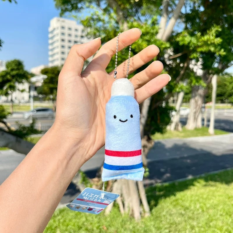 Cute Tooth Plush Bag Charm Keychain
