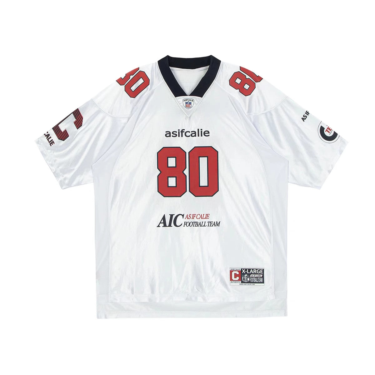80 Football Jersey — American Retro V-Neck