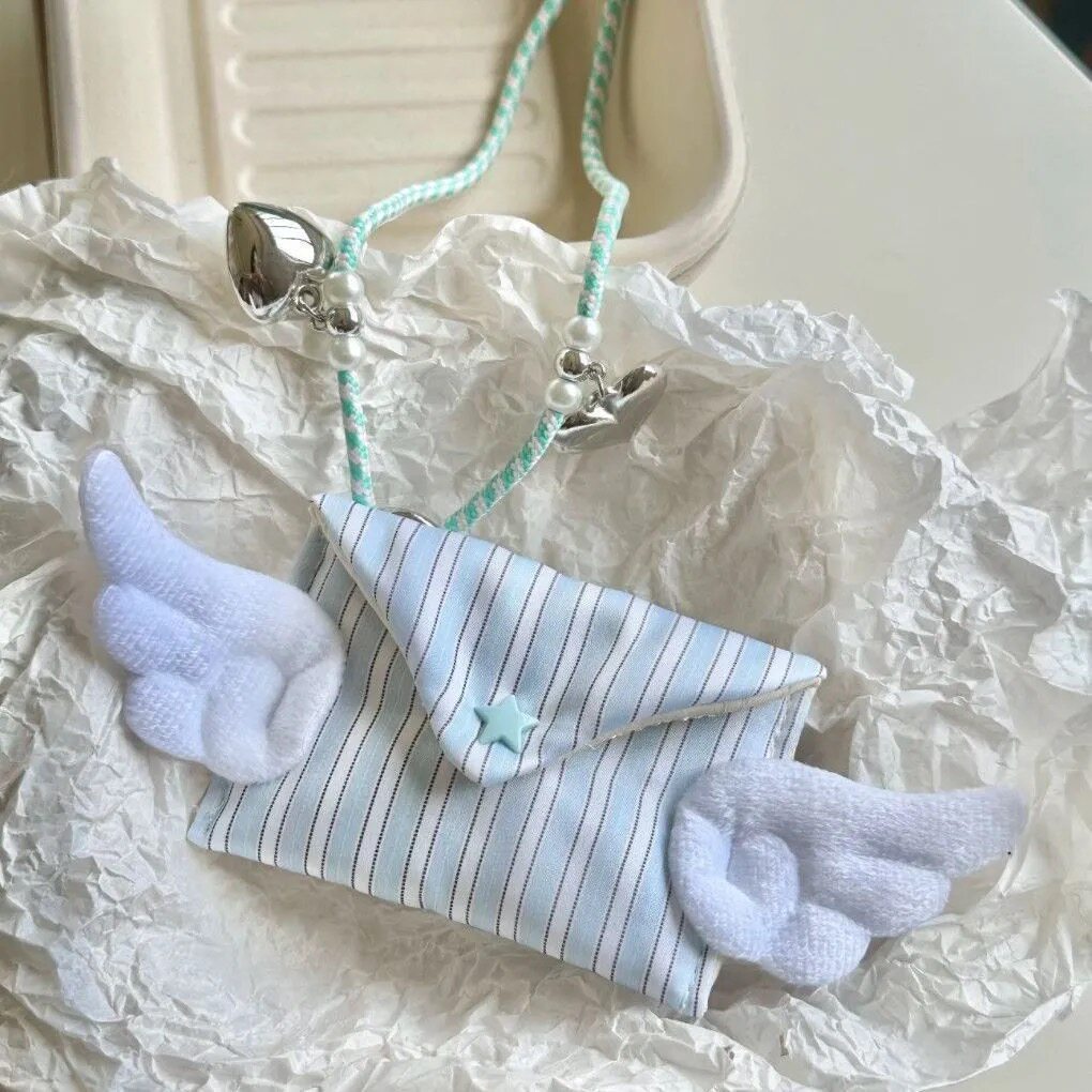 Winged Mini Envelope Pouch Charm