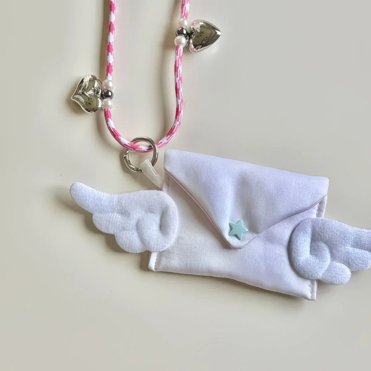 Winged Mini Envelope Pouch Charm