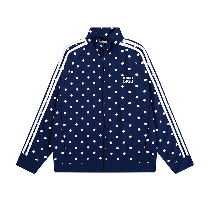 Polka Dot Sport Stripe Sun Protection Jacket