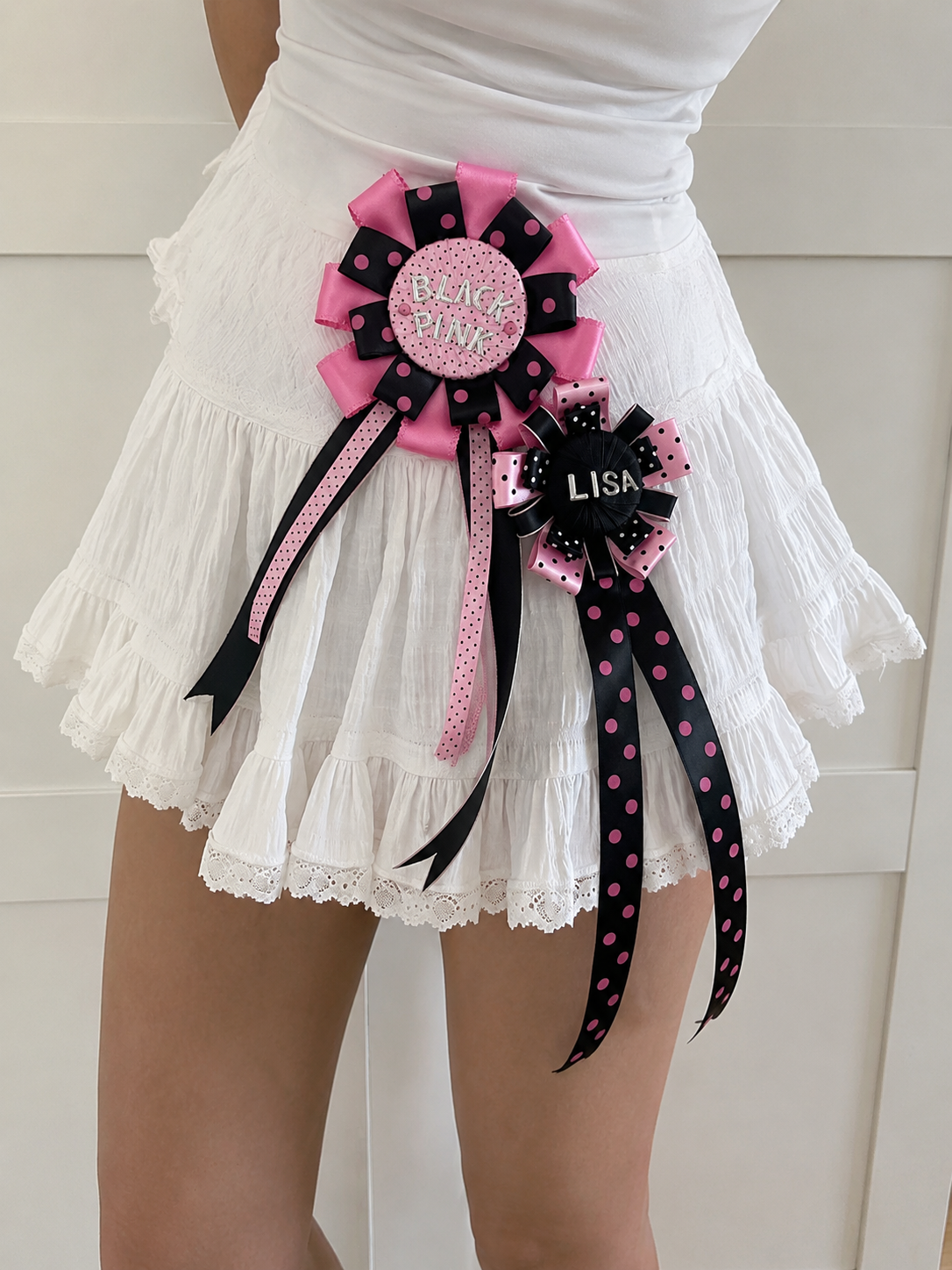 Handmade Polka Dot Ribbon Brooch Pin (Preorder)