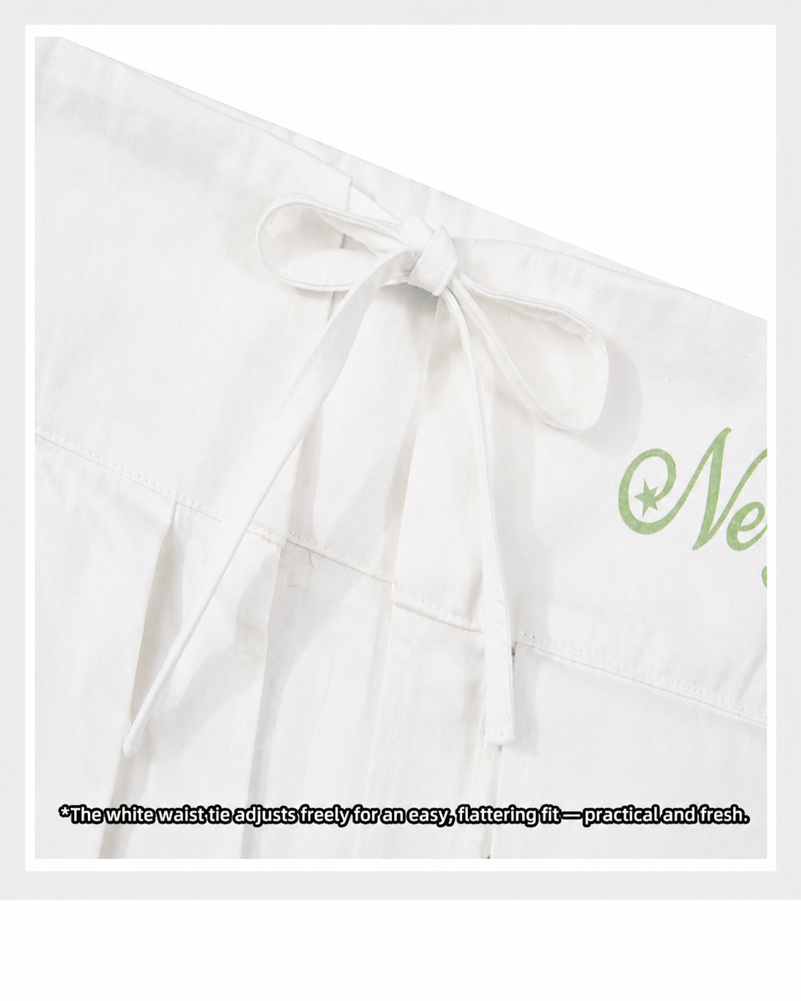 Lucky Clover White Skirt Overlay