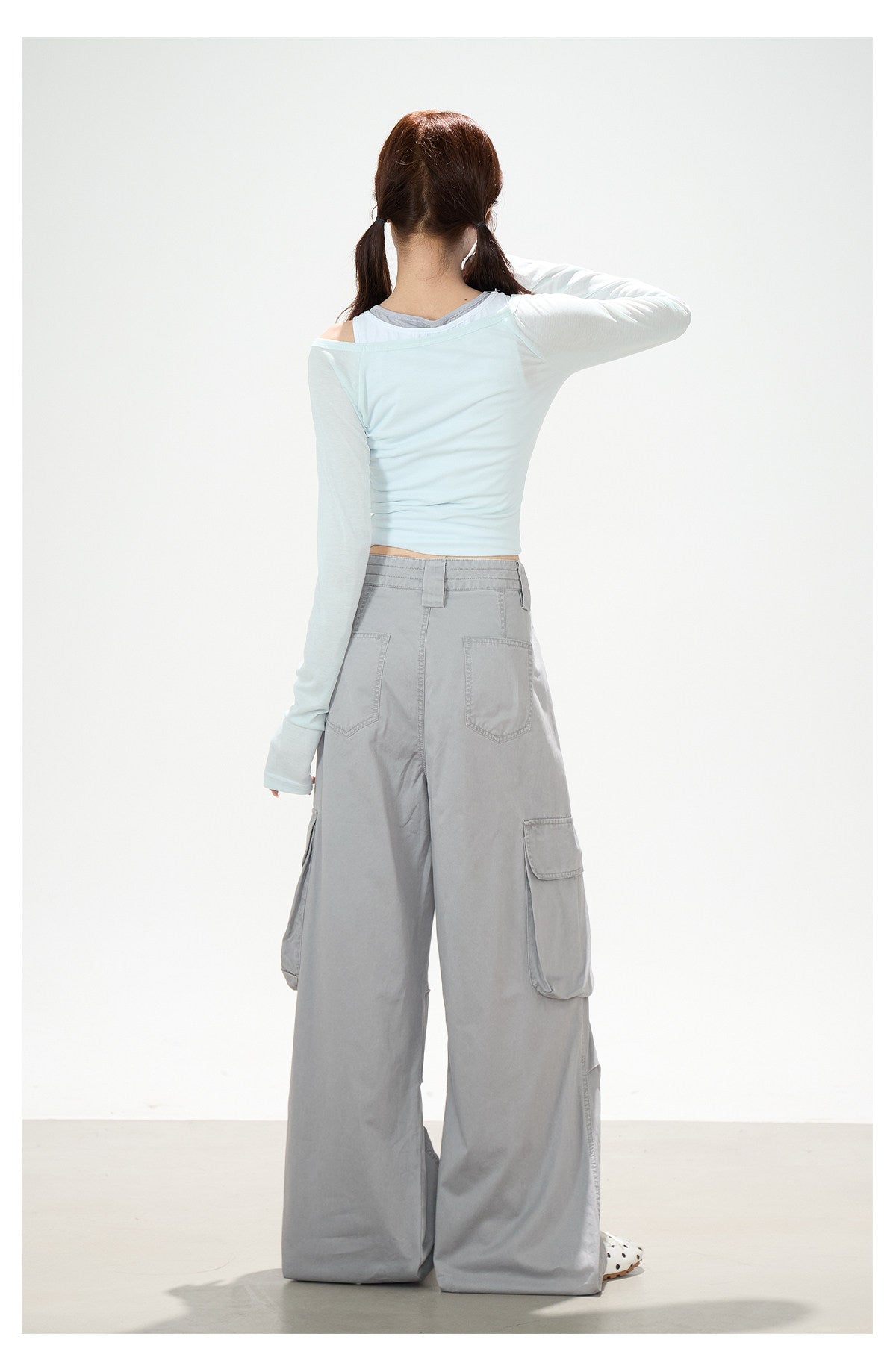 Star Deconstructed Wide-Leg Cargo Pants