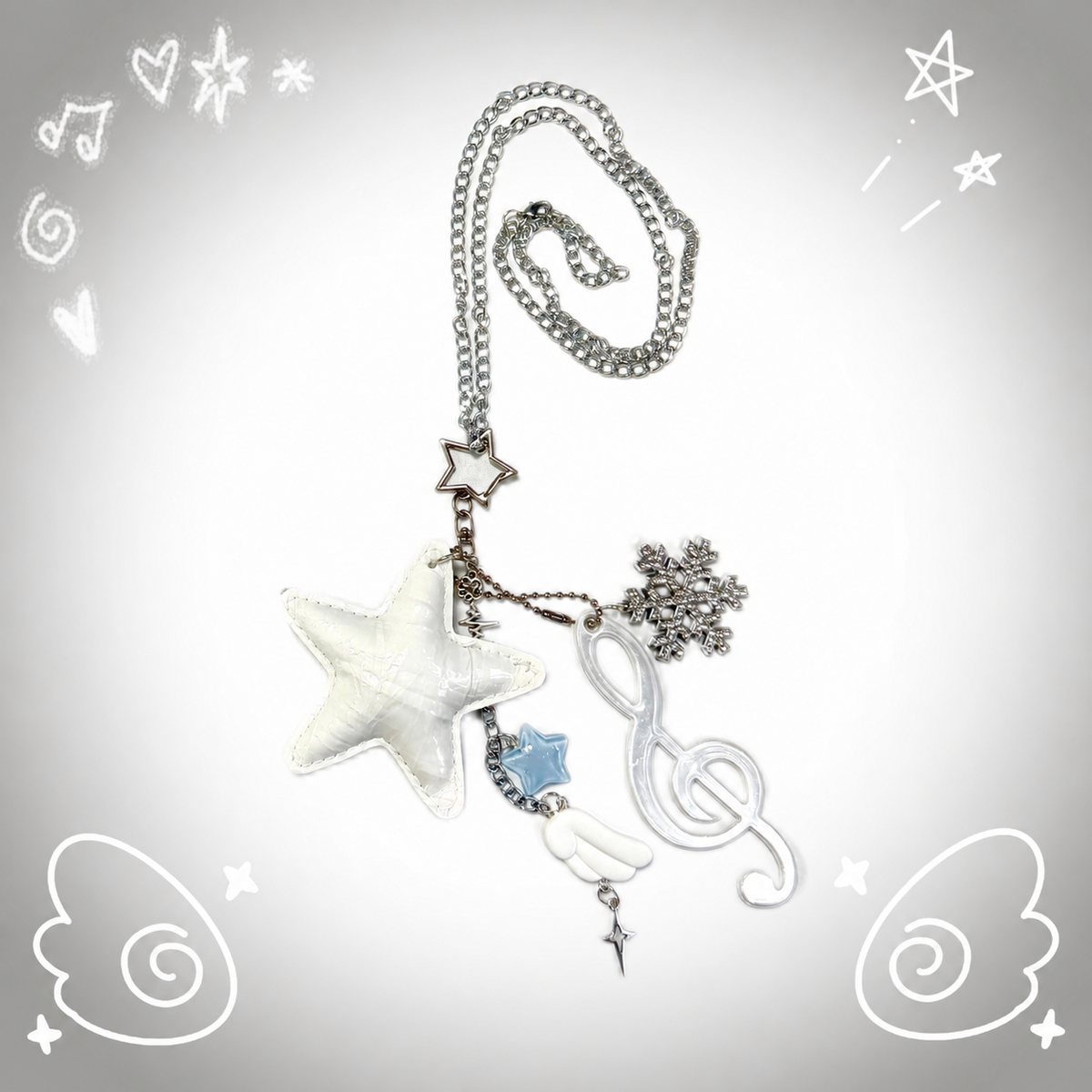 Angel Melody Star Necklace & Bag Charm