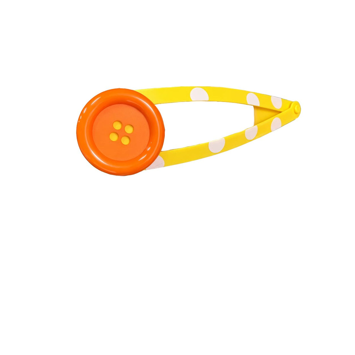 Oversized Button Polka Dot Clip Accessory