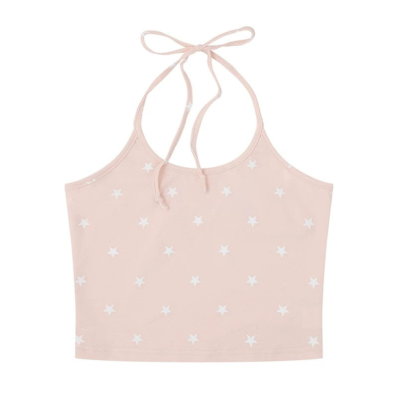 Pastel Tie-Dye Stripe Long Sleeve Top & Layering Cami